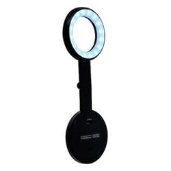RMLED01BK [Magsafe対応 スマホ撮影用 LEDライト マグネットタイプ インカメラ 強力磁石 ブラック]