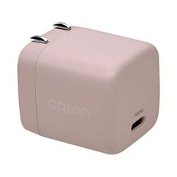 USB急速充電器 calon USB PD（パワーデリバリー）対応 20W USB-C×1 回転収納式プラグ スモーキーピンク RACC20W05SPK