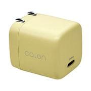USB急速充電器 calon USB PD(パワーデリバリー)対応 20W USB-C×1 回転収納式プラグ ライトイエロー RACC20W05LYL