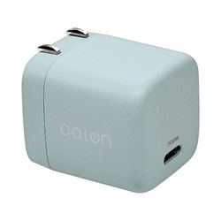 USB急速充電器 calon USB PD（パワーデリバリー）対応 20W USB-C×1 回転収納式プラグ スモーキーブルー RACC20W05SBL