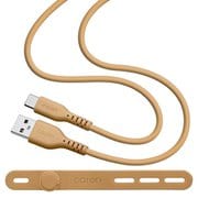 calon 充電ケーブル 1m USB-A to Type-C シリコン サンドベージュ R10CAAC3A06SBE