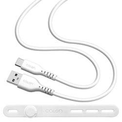 calon 充電ケーブル 1m USB-A to Type-C シリコン ホワイト R10CAAC3A06WH