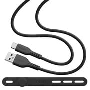 calon 充電ケーブル 1m USB-A to Type-C シリコン チャコールグレー R10CAAC3A06CGRY
