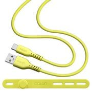 calon 充電ケーブル 1m USB-A to Type-C シリコン ライムイエロー R10CAAC3A06LY
