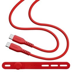 calon 充電ケーブル 1m Type-C to Type-C シリコン ウォームレッド R10CACC3A04WRD