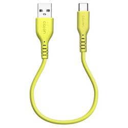 calon 充電ケーブル 20cm USB-A to Type-C ライムイエロー R02CAAC3A06LY