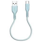 calon 充電ケーブル 20cm USB-A to Type-C スモーキーブルー R02CAAC3A06SBL