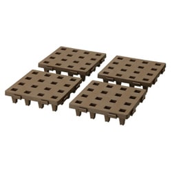 すのこ ジョイントパレット 20×20cm 4枚入り JP-2020BR4