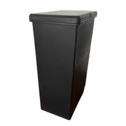 ゴミ箱 30L スライドペール 無地 ふた付き ブラック