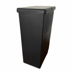 ゴミ箱 45L スライドペール 無地 ふた付き ブラック