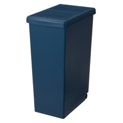 ゴミ箱 45L スライドペール 無地 ふた付き ナイトブルー