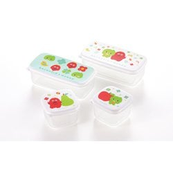 ガチャピン・ムック シール容器 4pcセット GM-106