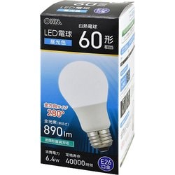 LED電球 E26 60形相当 昼光色 LDA6D-G AG59