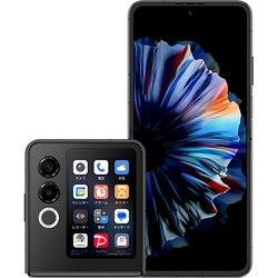 nubia Flip 2 ブラック  ZESCL2 [スマートフォン]