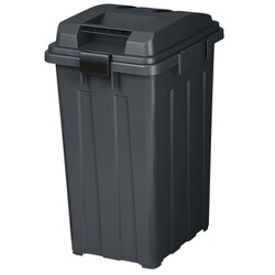 ゴミ箱 連結可能 ハンドル付 蓋付き 分別 45リットル チャコールブラック