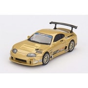 MGT00961-BL 1/64 Toyota スープラ（A80） GT-300 Top Secret Gold（右ハンドル） [ダイキャストミニカー]