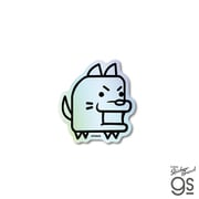 NYA-005 にゃんこ大戦争 ホログラムステッカー わんこ