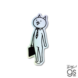 NYA-008 にゃんこ大戦争 ホログラムステッカー ネコリーマン