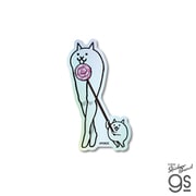 NYA-012 にゃんこ大戦争 ホログラムステッカー ネコぺろきゃん
