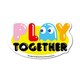 PAC-MAN ダイカットステッカー PLAY TOGETHER