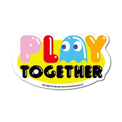 PAC-MAN ダイカットステッカー PLAY TOGETHER