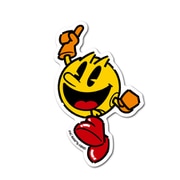 PAC-MAN ダイカットステッカー JUMP!
