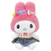 210821-25 サンリオキャラクターズ ぬいぐるみ S ギンガムデニム マイメロディ