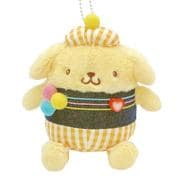 210906-25 サンリオキャラクターズ ボールチェーンマスコット ギンガムデニム ポムポムプリン