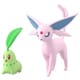 ポケモンスケールワールド 11. チコリータ＆エーフィ [コレクション食玩]
