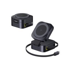 PicoGo 2-in-1 67W 巻取式Cケーブル内蔵 Qi2対応 Black P10276800123-00