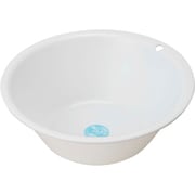 ミルキーバス 湯桶 ホワイト Ag 抗菌加工 フック穴付き 持ちやすい形状 幅28×奥行27.5×高さ9.5cm 日本製
