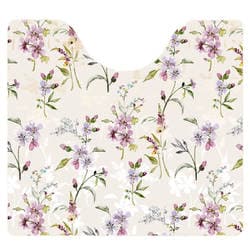 トイレマット クリア 拭ける 55×60cm ラメット