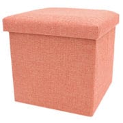 20437 [収納ボックス Storage Stool コンパクト スツール オレンジ]