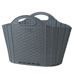 折りたためる ランドリーバスケット 20L グレー 120674