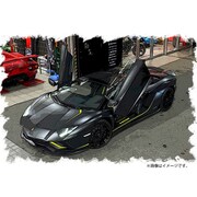 EM598A 1/43 Lamborghini Aventador S Roadster Japan Limited Edition 2021 ネロプルソ/グリーンストライプ [レジンキャストミニカー]