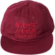 xJINSEISAIKO 6PANEL CAP キャップ BURGUNDY CAC-06-2502-04