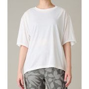 ハーフスリーブトップ レディース フィットネス ヨガ シャツ オフホワイト(OW) Mサイズ RS-C535TS