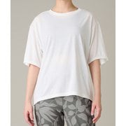 ハーフスリーブトップ レディース フィットネス ヨガ シャツ オフホワイト(OW) Lサイズ RS-C535TS