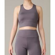 ミディアムトップ レディース フィットネス ヨガ シャツ ローズグレイ(RGL) Sサイズ RS-L611T