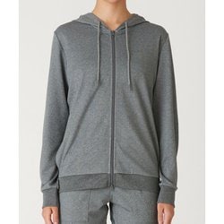 ZIP UP パーカ レディース フィットネス ヨガ パーカー グレー（GRY） Lサイズ RS-C522JK