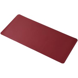 デスクマット マウス対応 ソフトレザー リバーシブル マット 大型 マウスパッド 900×430×1.7mm 水拭き可 ブラック×レッド MP-DM05BKRD
