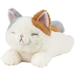 くたっとびより ミニクッション ミケネコ W13×D30×H13cm 37110-12