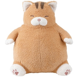 ねこ肯定感 抱きまくら L とらねこのしゃけ W29×D25×H38cm 27721-42