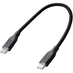 シリコンケーブル USB-C to USB-C 0.15m PD240W対応 ブラック CIO-SL30000N2-CC015-BK