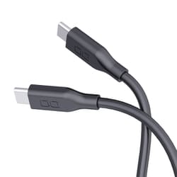 シリコンケーブル USB-C to USB-C 0.15m PD240W対応 ライトブラック CIO-SL30000N2-CC015-LBK