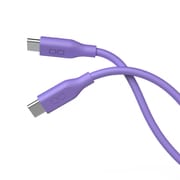 シリコンケーブル N2 USB-C to USB-C 0.5m PD240W対応 パープル CIO-SL30000N2-CC05-PP