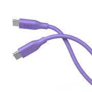 シリコンケーブル N2 USB-C to USB-C 1m PD240W対応 パープル CIO-SL30000N2-CC1-PP