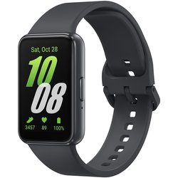 Galaxy Fit3（ギャラクシーフィット 3） Dark Gray 最大13日持続バッテリー 軽量 1.6インチディスプレイ 防水・防塵 5ATM+IP68 エクササイズトラキング 睡眠トラッキング スマートウォッチ SM-R390NZAAXJP