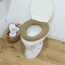 SELECT JUST FIT トイレ便座カバー O型 トイレカバー GRE sjftoiletcovero