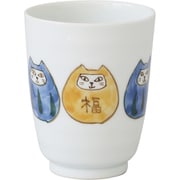 六猫だるま 青 湯呑 13169